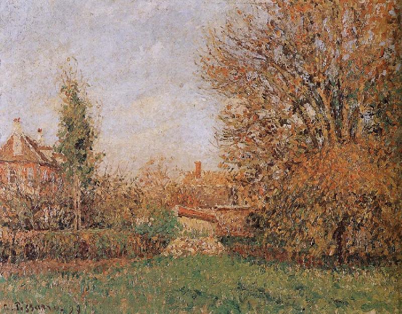 Camille Pissarro autumn scenery oil painting picture